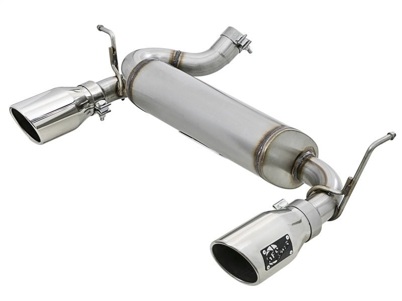 aFe Rebel Series 2.5in 409 SS Axle - Back Exhaust w/Polished Tips 07+ Jeep Wrangler (JK) V6 3.6L/3.8L - My Store