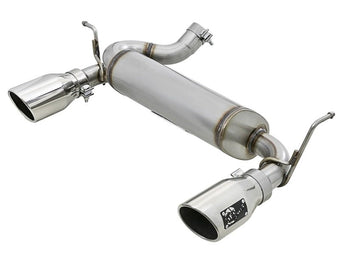 compare product aFe Rebel Series 2.5in 409 SS Axle-Back Exhaust w/Polished Tips 07+ Jeep Wrangler (JK) V6 3.6L/3.8L