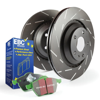 compare product EBC S2 Kits Greenstuff Pads and USR Rotors