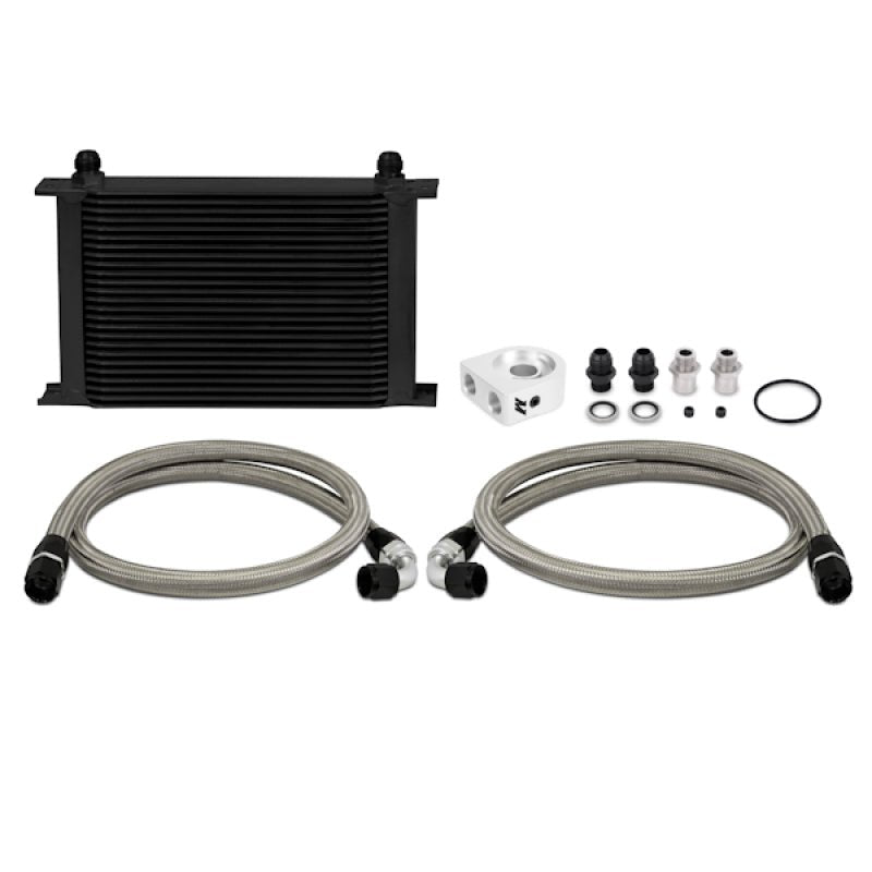 Mishimoto Universal 25 Row Oil Cooler Kit (Black Cooler) - My Store
