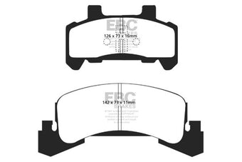 compare product EBC 85-87 Buick Skyhawk 1.8 Turbo Ultimax2 Front Brake Pads