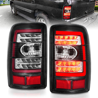 compare product ANZO 2000-2006 Chevrolet Tahoe LED Tail Lights w/ Clear Lens Black Housing