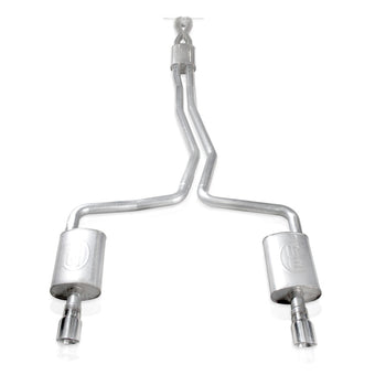 compare product Stainless Works 2010-18 Ford Taurus SHO V6 2-1/2in Catback Chambered Mufflers X-Pipe