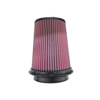 compare product Injen 8-Layer Oiled Cotton Gauze Air Filter 5in Flange ID 7in Base/7.9in Height/5in Top