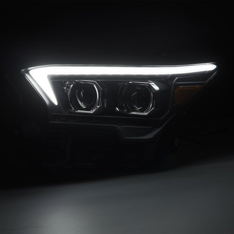 AlphaRex 23 - 24 Toyota Tacoma LUXX - Series LED Proj Headlights Blk w/Actv Light & Seq. Sig + DRL - My Store