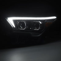 AlphaRex 23 - 24 Toyota Tacoma LUXX - Series LED Proj Headlights Blk w/Actv Light & Seq. Sig + DRL - My Store