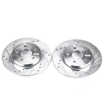 compare product Power Stop 02-08 Jaguar X-Type Rear Evolution Drilled & Slotted Rotors - Pair
