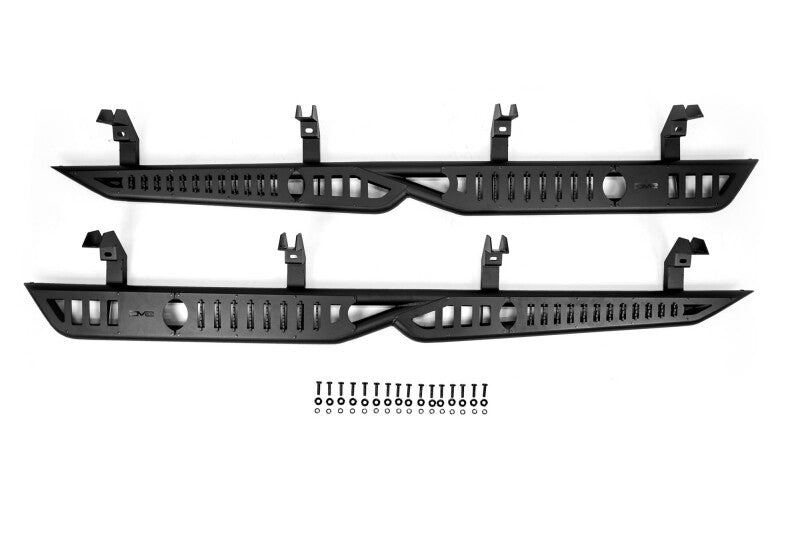 DV8 Offroad 19 - 24 GMC Sierra 1500 Crew Cab OE Plus Side Steps - Black Steel - My Store