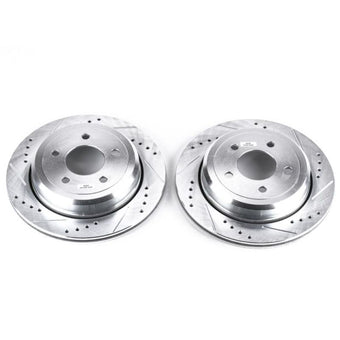 compare product Power Stop 03-11 Ford Crown Victoria Rear Evolution Drilled & Slotted Rotors - Pair