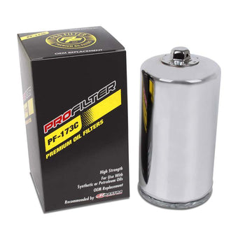 compare product ProFilter Harley Spin-On Chrome Various Performance Oil Filter - Single