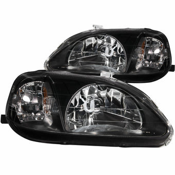compare product ANZO 1999-2000 Honda Civic Crystal Headlights Black
