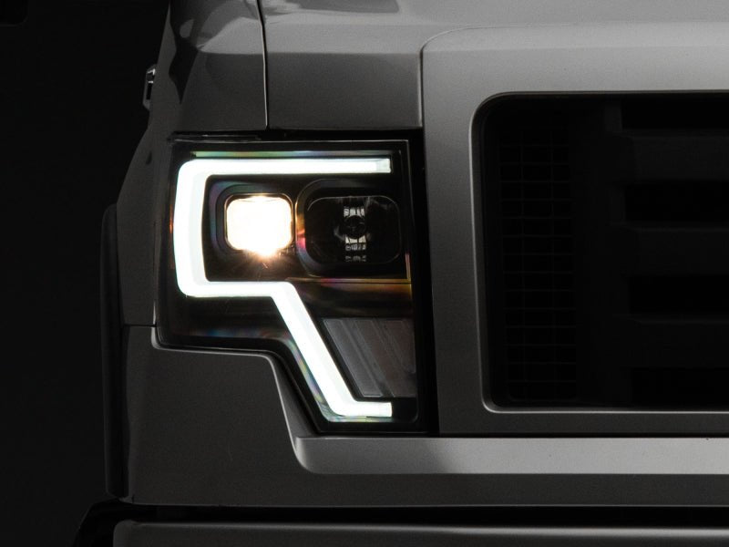 Raxiom 09 - 14 Ford F - 150 G4 Projector Headlights - Black Housing (Clear Lens) - My Store