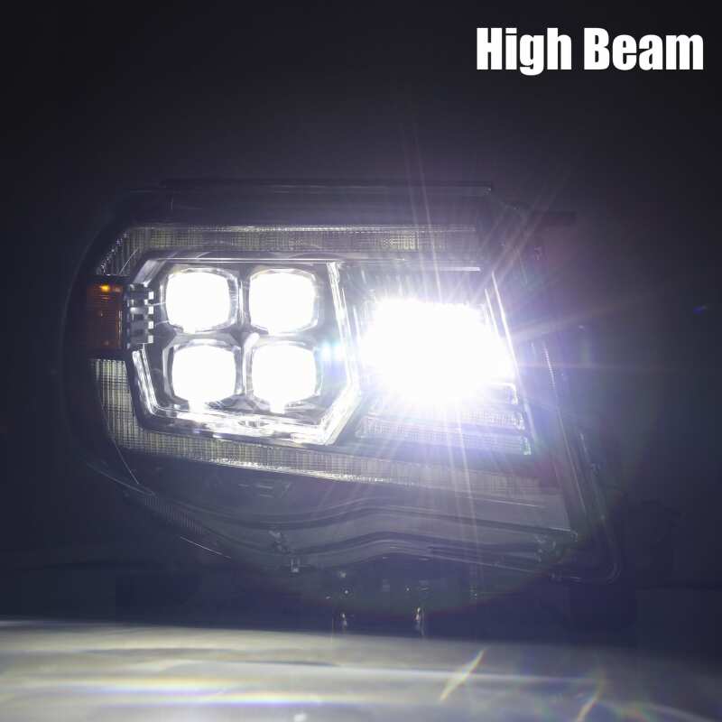 AlphaRex 05 - 11 Toyota Tacoma NOVA LED Projector Headlights Plank Style Chrome w/Activation Light/DRL - My Store