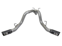 aFe LARGE BORE - HD 4in 409 - SS DPF - Back Exhaust w/Dual Black Tips 2017 GM Duramax V8 - 6.6L (td) L5P - My Store