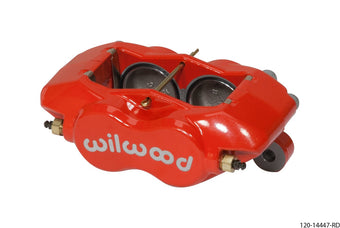 compare product Wilwood Caliper-Forged Dynalite w/Dust Seal-Red 1.75in Pistons .81in Disc