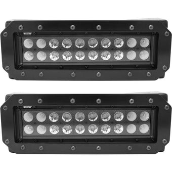 compare product Westin HDX Flush Mount B-FORCE LED Light Kit (Set of 2) w/wiring harness - Black