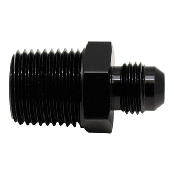 compare product DeatschWerks 6AN Male Flare to 1/2in Male NPT Adapter - Anodized Matte Black