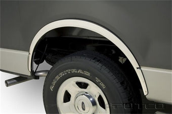 compare product Putco 04-14 Ford F-150 Reg Cab/Ext Cab/Super Crew F-150 (w/o Factory Flares) - Full SS Fender Trim