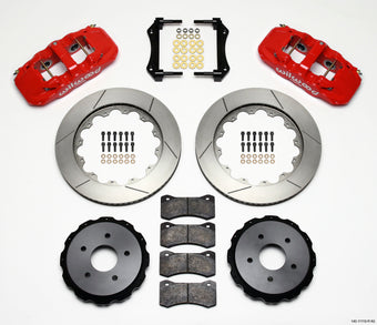 compare product Wilwood AERO4 Rear Kit 14.00in Red 97-04 Corvette C5/Z06 05-13 C6