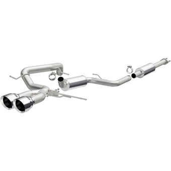compare product MagnaFlow 13 Ford Focus 2.0L Turbocharged ST Dual Center Rear Exit Stainless Cat Back Perf Exhaust