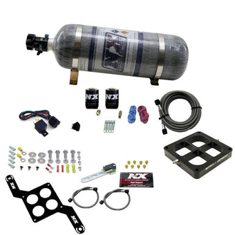 compare product Nitrous Express Dominator Single Entry Crossbar Pro-Power Nitrous Kit (100-500HP) w/Comp Bottle