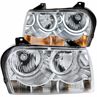 compare product ANZO 2005-2010 Chrysler 300 Crystal Headlights w/ Halo Chrome (CCFL)