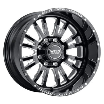 compare product Weld Slingblade 20x9 / 8x180 BP / 0 Offset / 5 BS / 124.3 Bore Gloss Black Milled Wheel