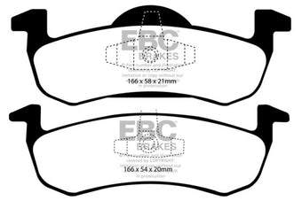compare product EBC 07-09 Ford Expedition 5.4 2WD Extra Duty Rear Brake Pads