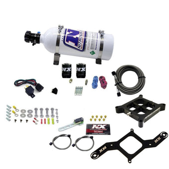 compare product Nitrous Express 4150 Single Entry Crossbar Nitrous Plate Kit Pro-Power (100-500HP) w/5lb Bottle