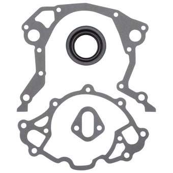 compare product Edelbrock Timing Cover Gasket And Oil Seal Kit for SB Ford