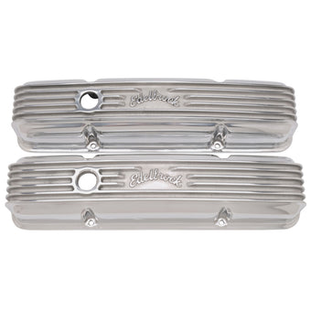 compare product Edelbrock Valve Cover Classic Series Chevrolet 1959-1986 262-400 CI V8 Polshed