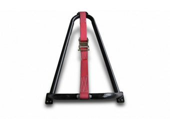 compare product N-Fab Bed Mounted Tire Carrier Universal - Gloss Black - Red Strap