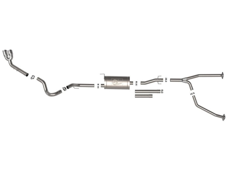 aFe 2022 Toyota Tundra V6 - 3.5L (tt) Vulcan Series 2.5in to 3in 304 SS Cat - Back Exhaust w/ Polish Tip - My Store