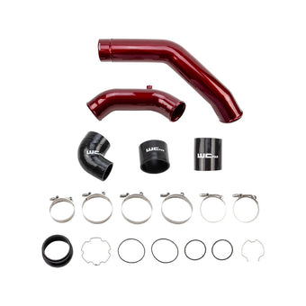 compare product Wehrli 17-25 Ford 6.7L Powerstroke 6.7L High Flow Intercooler Pipe Kit - Candy Teal