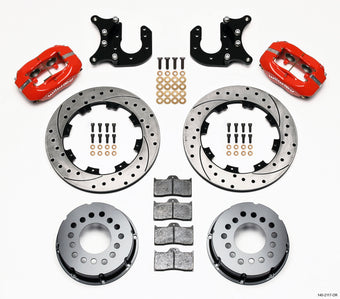 compare product Wilwood Forged Dynalite P/S Rear Kit Drilled Red Mopar-Dana 2.36in Offset