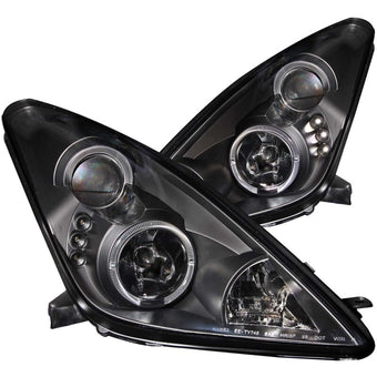 compare product ANZO 2000-2005 Toyota Celica Projector Headlights w/ Halo Black