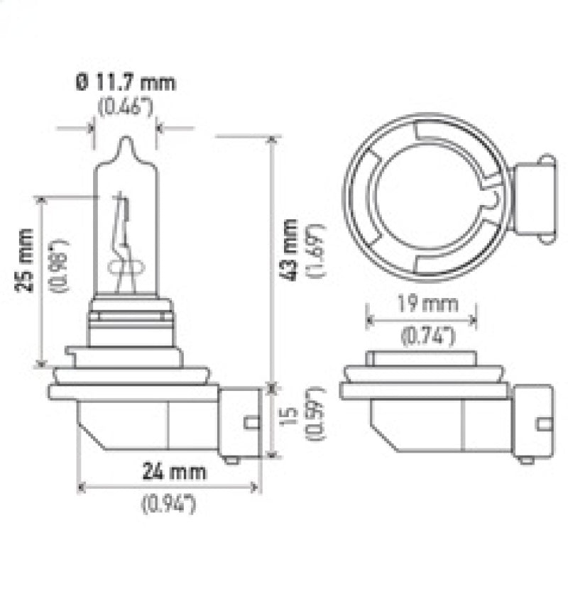 Hella Bulb H9 12V 65W PGJ19 - 5 T4 - My Store