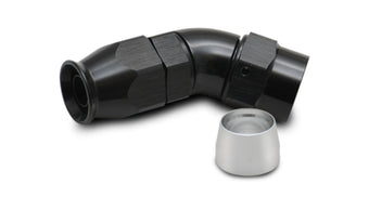 compare product Vibrant 1 Piece PFTE Hose End -16 AN 45 Degree