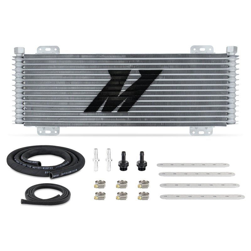 Mishimoto 13 - Row Stacked Plate Transmission Cooler - Silver - My Store