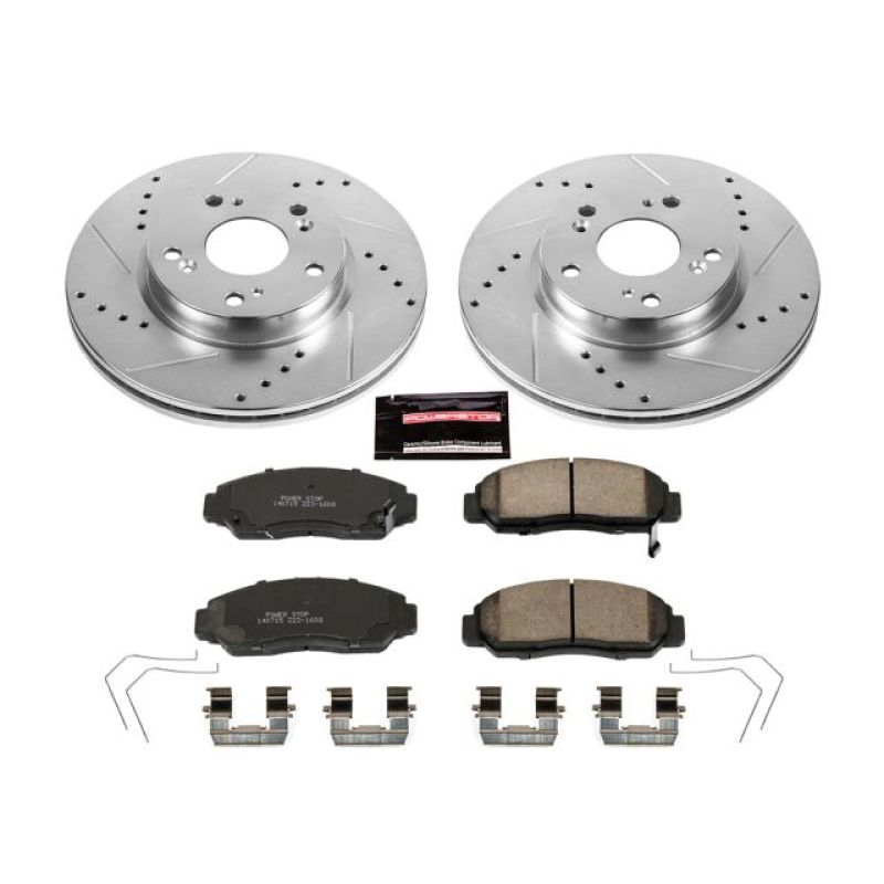 Power Stop 12 - 15 Honda Civic Front Z23 Evolution Sport Brake Kit - My Store