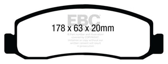 compare product EBC 08-10 Ford F250 (inc Super Duty) 5.4 (2WD) Greenstuff Front Brake Pads