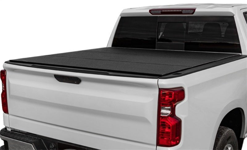 Access LOMAX Tri - Fold Cover 16 - 20 Toyota Tacoma 6in Box Split Rail - Black Urethane - My Store
