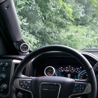 compare product Autometer 15+ GMC Sierra / Chevy Silverado HD Single Steering Column 2 1/6inch Gauge Mount
