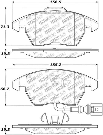 compare product StopTech Street Select Brake Pads - Front