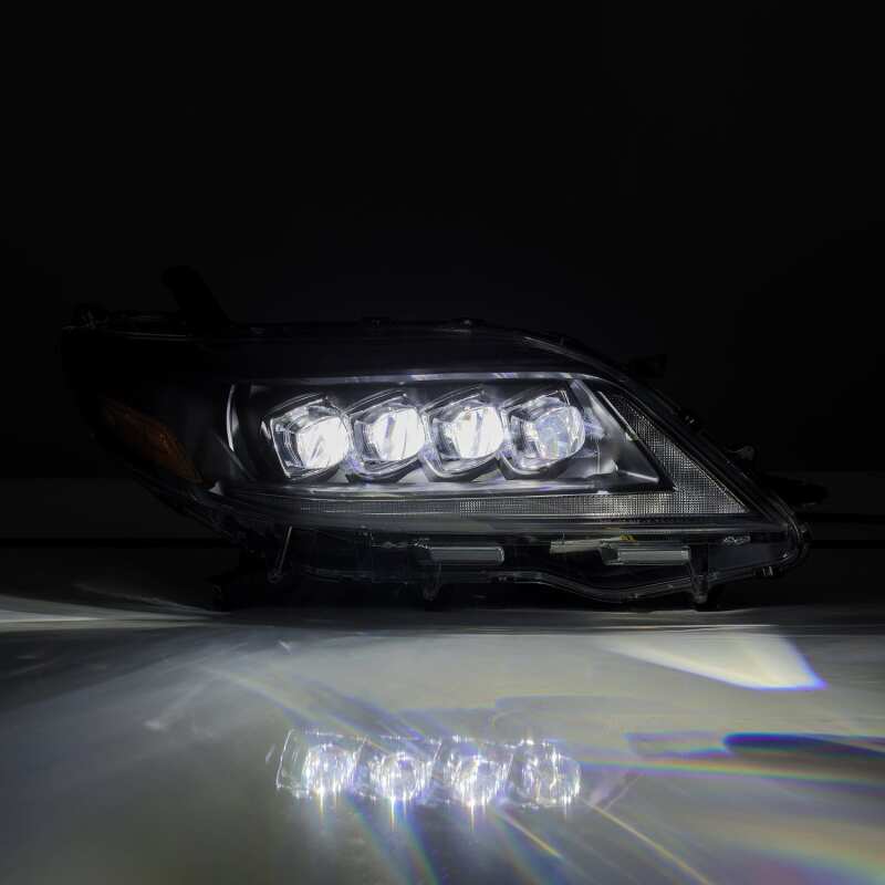 AlphaRex 2011+ Toyota Sienna NOVA LED Proj Headlights Plank Style Black w/Activ Light/Seq Signal/DRL - My Store