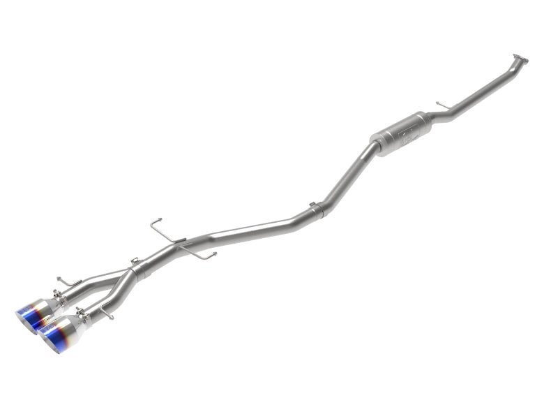 aFe Takeda 2.5in 304SS Cat - Back Exhaust System 17 - 20 Honda Civic SI Coupe L4 - 1.5L (t) - BL Flame Tip - My Store