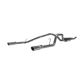 compare product MBRP 2004-2009 Nissan Titan 5.6L EC/CC Cat Back Dual Split Rear