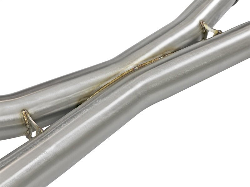 aFe MACH Force - Xp 3.5in. 304 SS C/B Exhaust System 15 - 18 BMW X5 M (F85) V8 - 4.4L (tt) - Black Tip - My Store