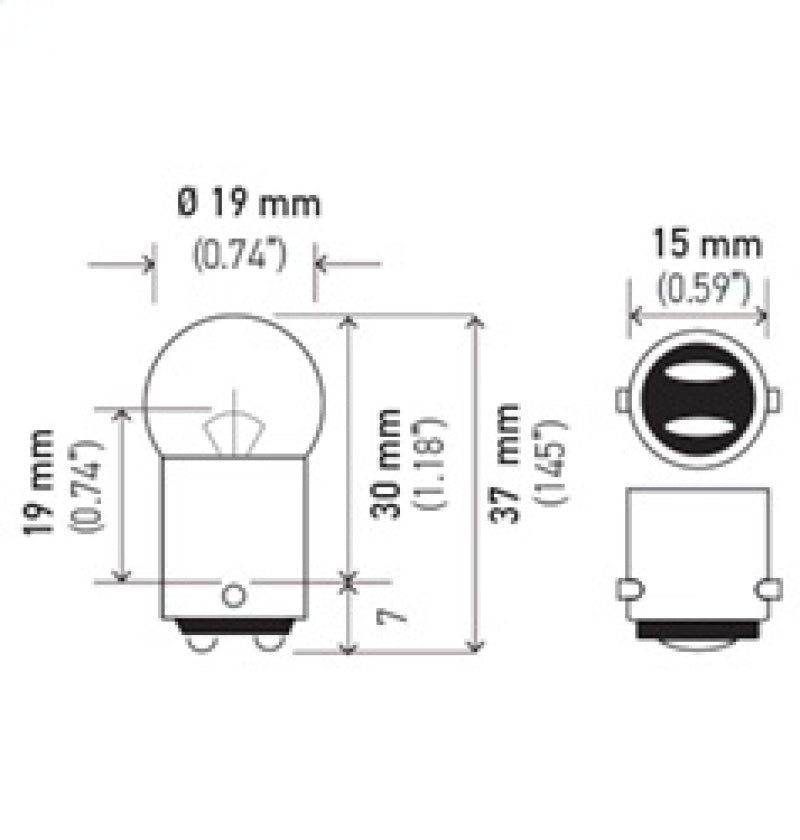 Hella Bulb 90 12V 8W BA15d G6 - My Store