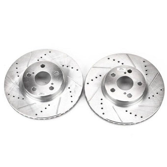 compare product Power Stop 09-10 Pontiac Vibe Front Evolution Drilled & Slotted Rotors - Pair